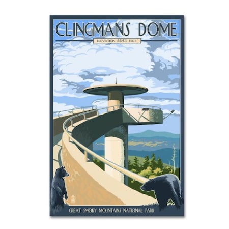 Lantern Press 'Clingmans Dome' Canvas Art,30x47